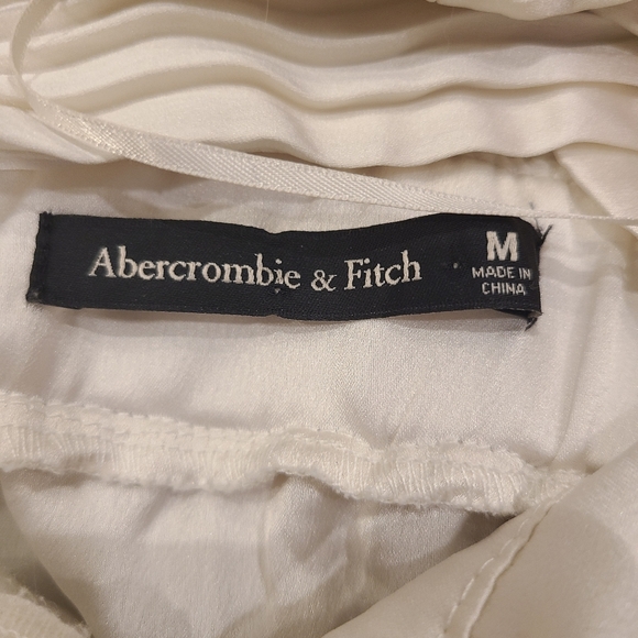 Abercromvie And Fitch Cream Pleated Dress - Picture 6 of 8